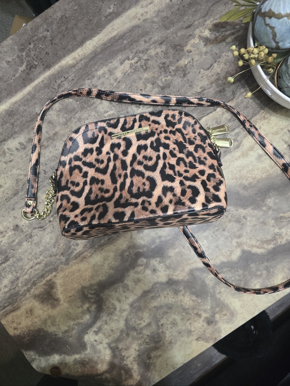 Steve Madden Leopard Print Crossbody Bag